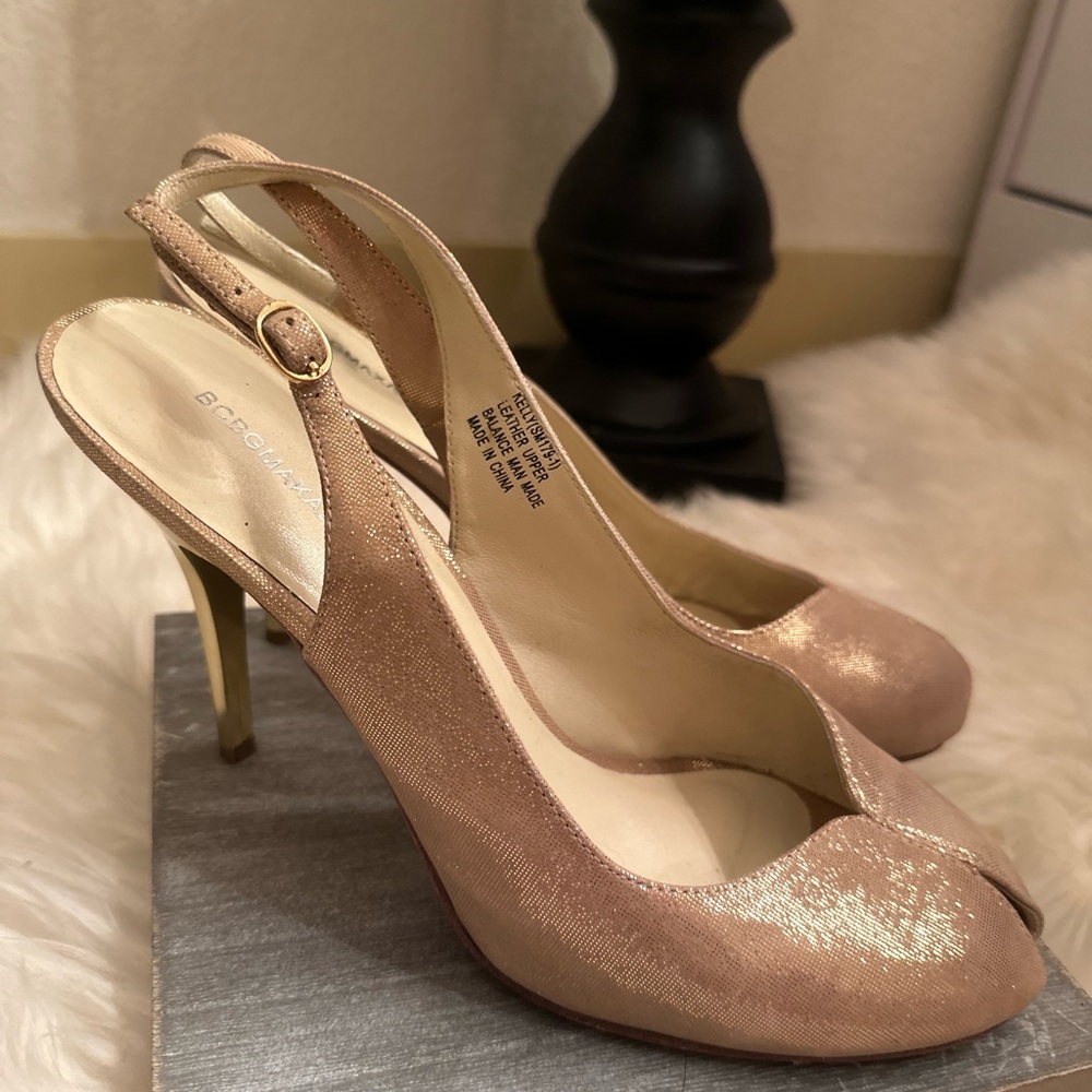 BCBG MaxAzria Kelly Peep Toe Slingback - 10